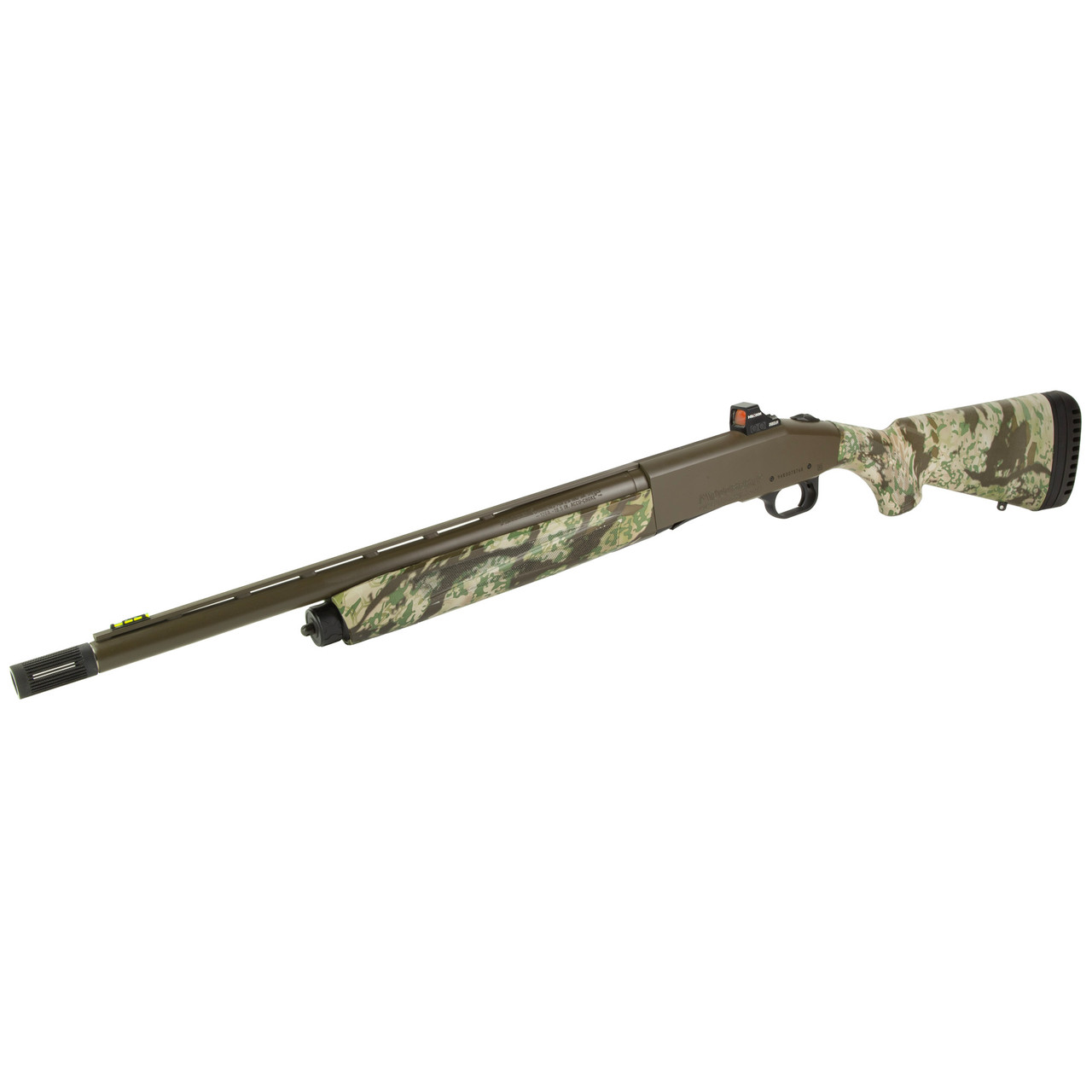 Mossberg 940 Pro Turkey Semi Automatic 12 Gauge Shotgun 18.5" Patriot Brown Barrel Obskura Transitional Field Stock Shoke/Red Dot Combo
